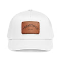 Mid Profile Baseball Cap with Leather Patch (Rectangle)